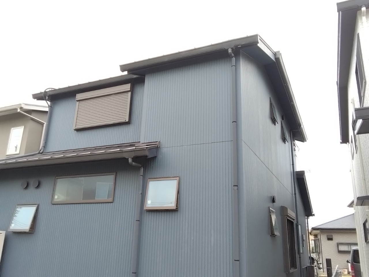 加古川市　お家の裏全体風景