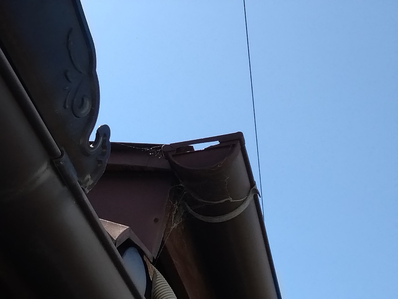 高砂市　雹災害　軒どい　止まり破損