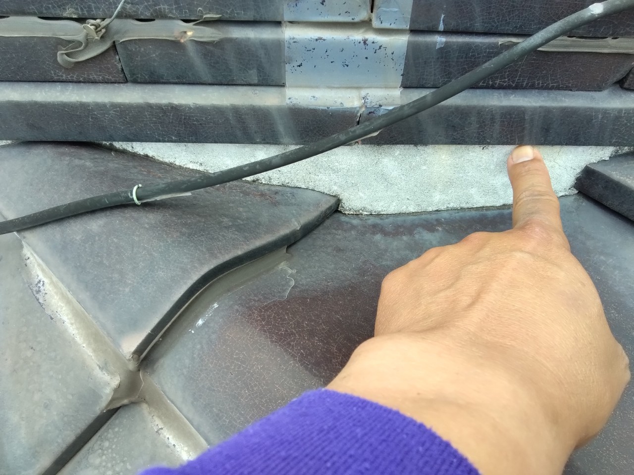 姫路市　棟下面戸漆喰(しっくい)