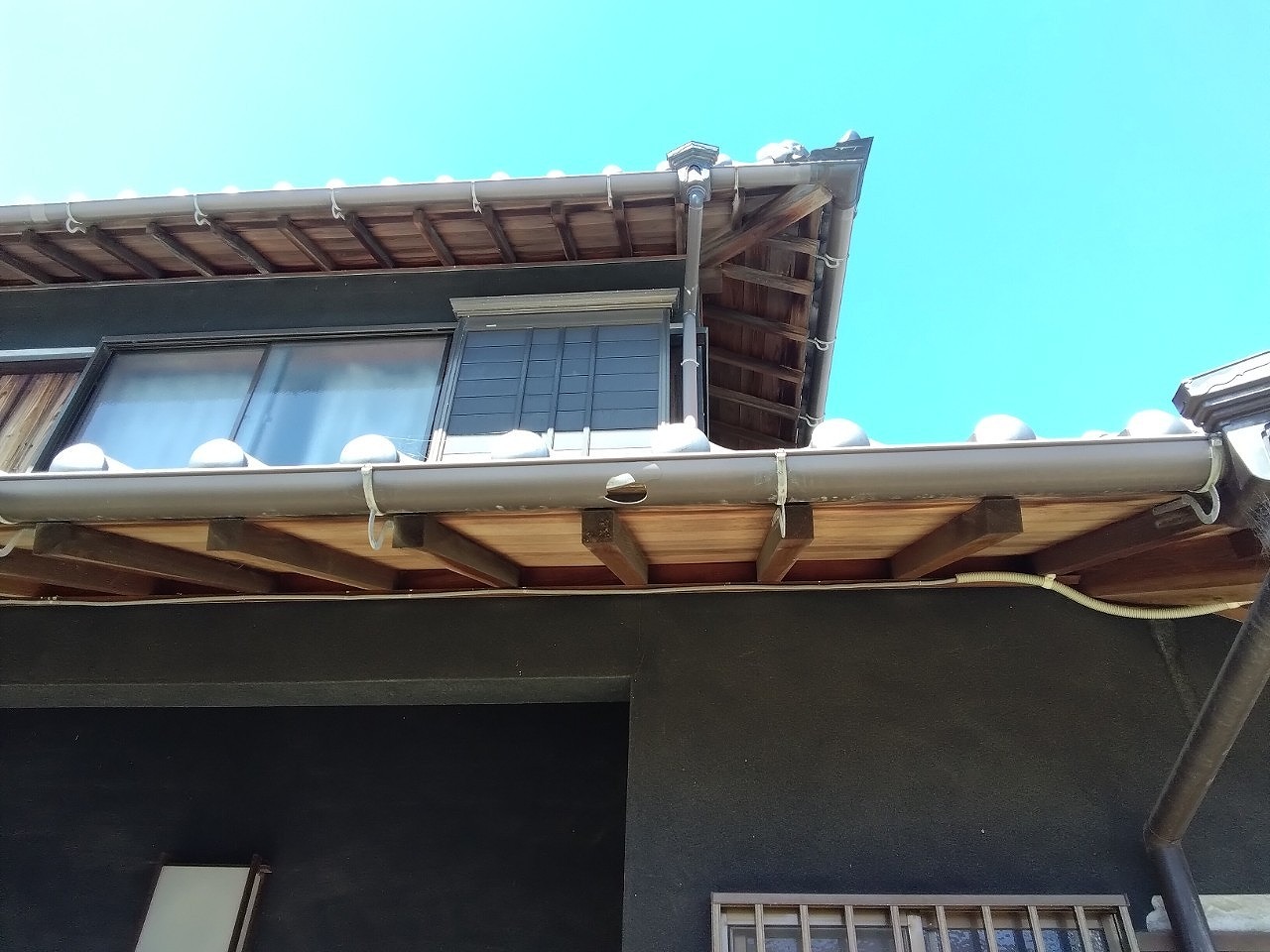 高砂市　雹災害　樋　穴あき