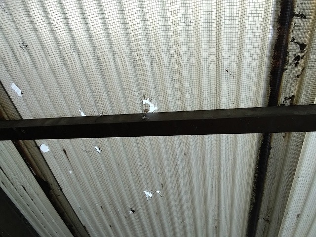 姫路市　カーポートポリカ貫通