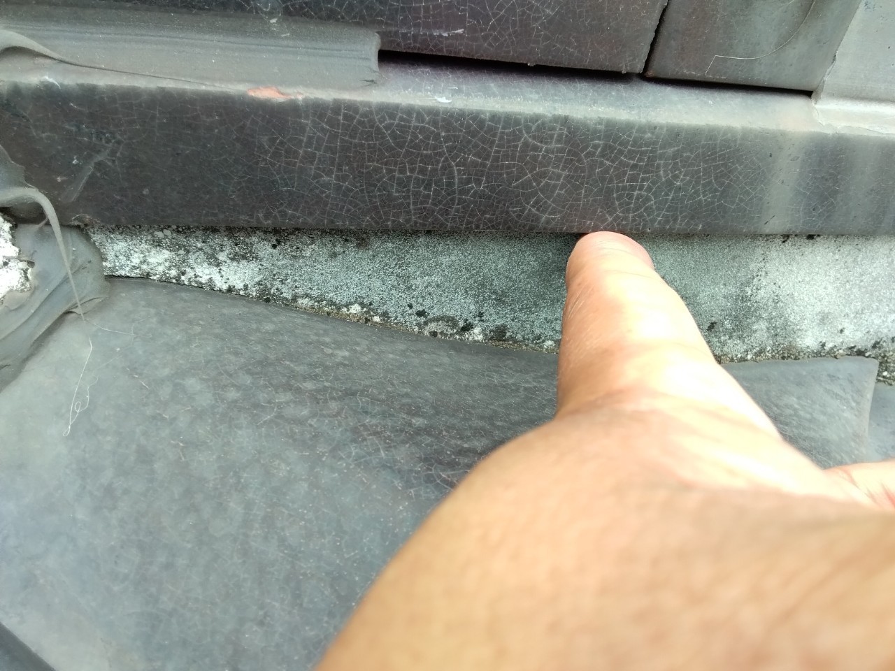 姫路市　棟下面戸漆喰(しっくい)出幅