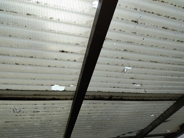 姫路市　カーポート屋根破損