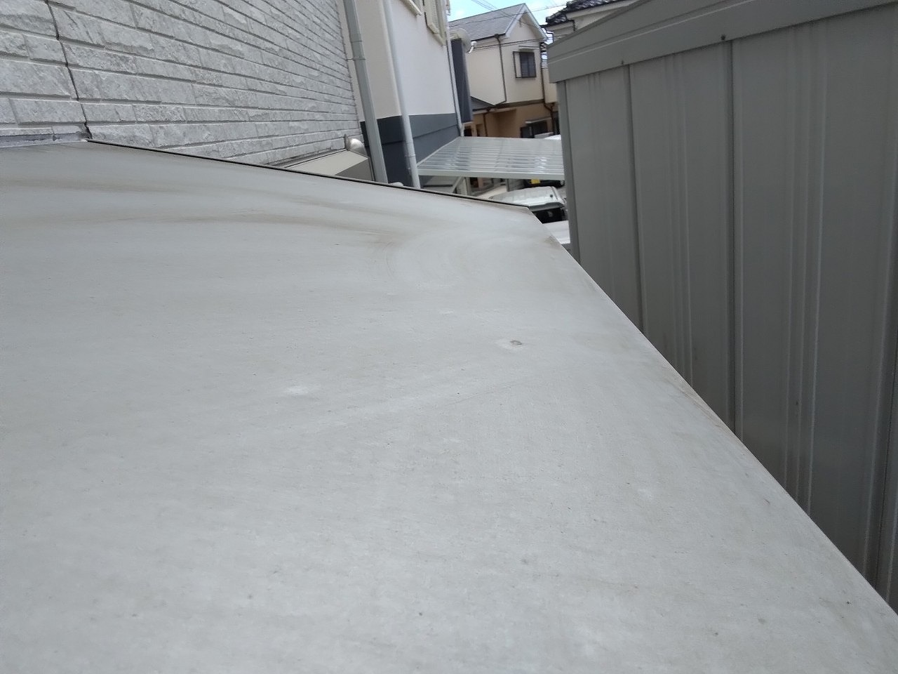 高砂市　庇　凹み