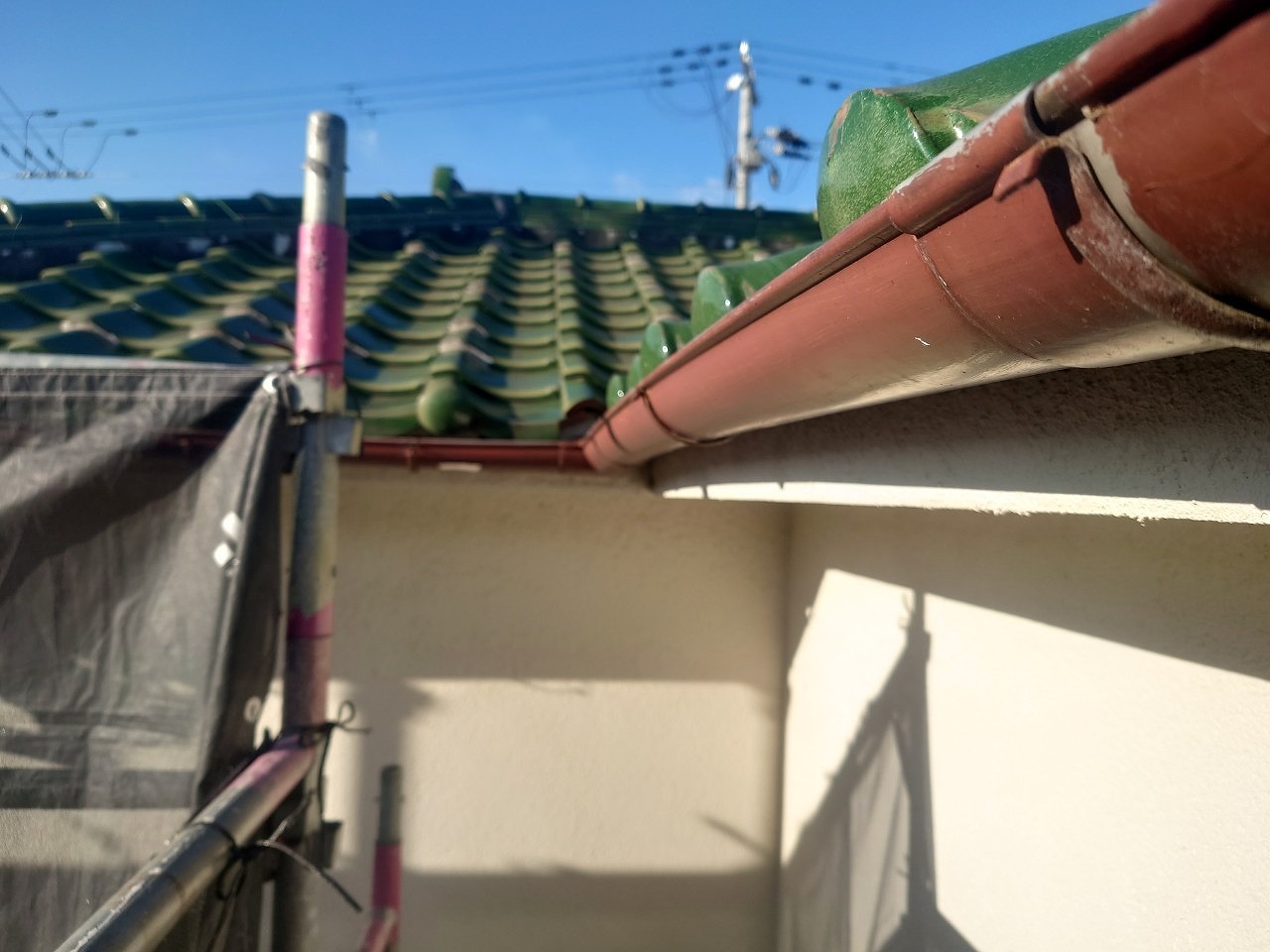 軒樋(軒どい)　半丸