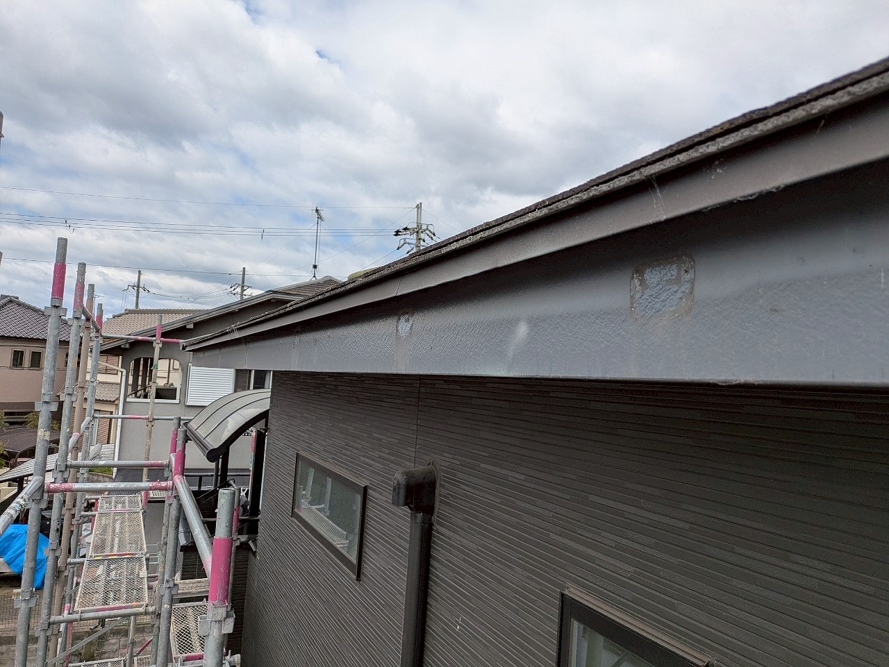 樋(とい)撤去処分