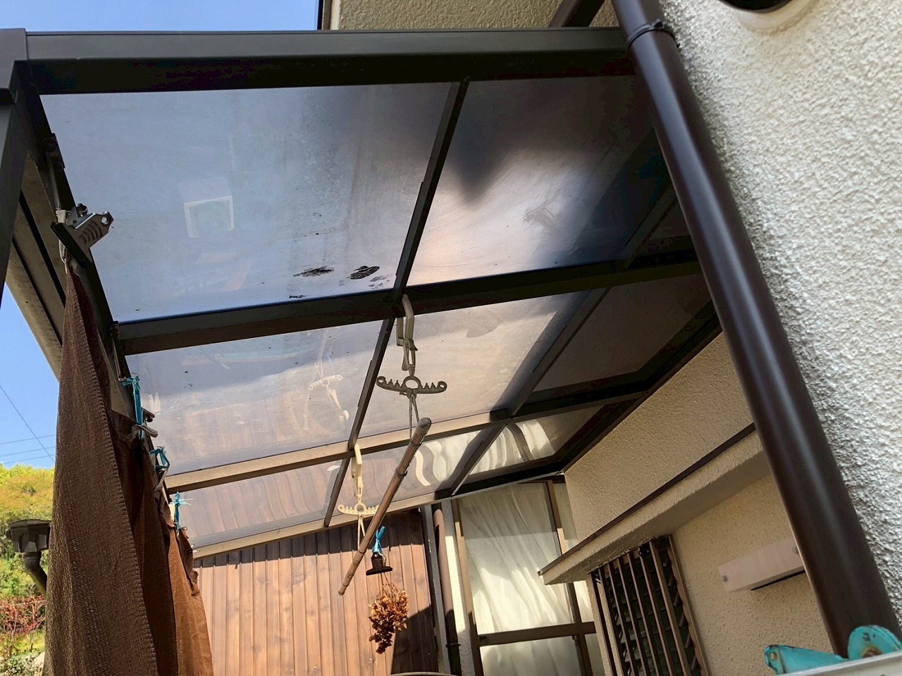 雹害ポリカ破損