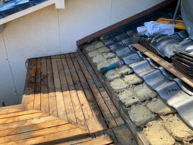 姫路市でリフォームに伴うトタンの撤去