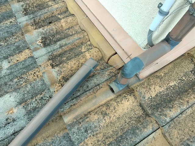 加古川市　外れた這樋