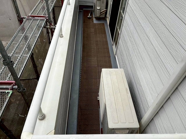 明石市の戸建て　ベランダ施工後