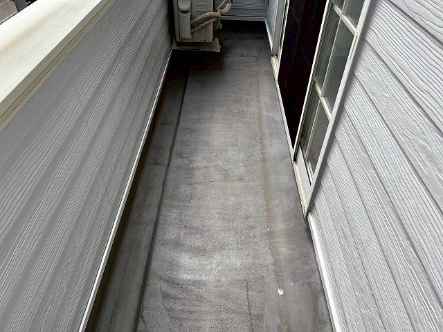 明石市の戸建て　ベランダの現況