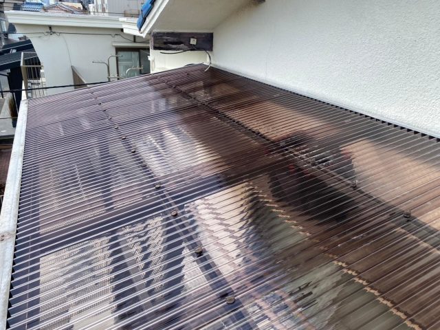 加古川市　波板ポリカ　交換工事　施工後