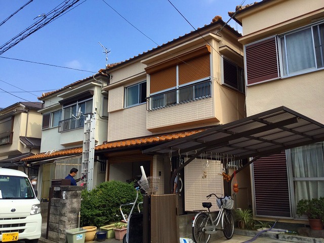 加西市　屋根補修漆喰工事　外観の点検