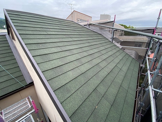 神戸市　屋根カバー工法　施工後