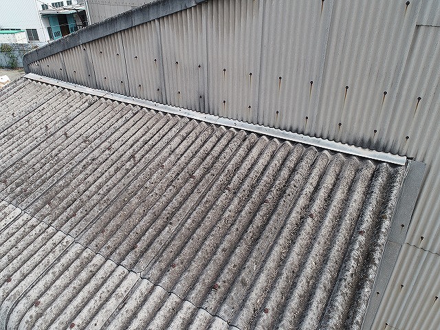 明石市　工場　ドローン屋根調査