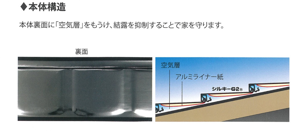 加古川市　シルキーG２　本体構造　空気層
