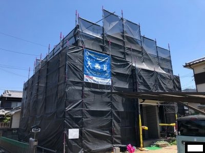 加古川市　カバー工法　現場