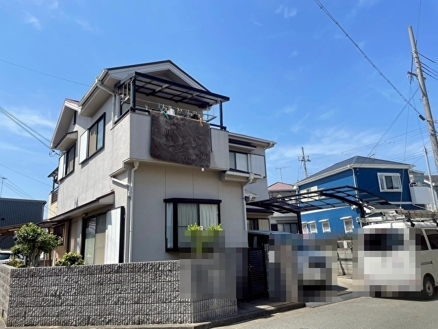 播磨町でカーポート解体撤去を行なった住宅