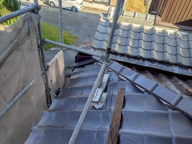 加古川市　隅棟の施工