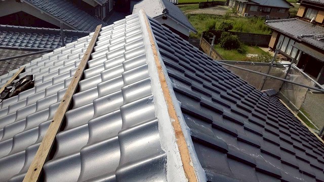 加古川市　棟部分の土台作り