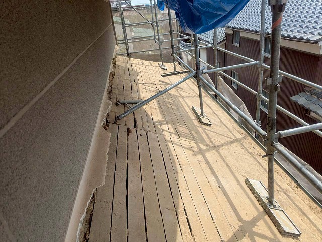 加古川市　葺き土の清掃完了