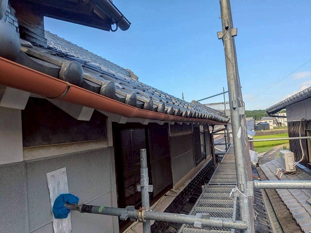 加古川市　雨樋の劣化状況