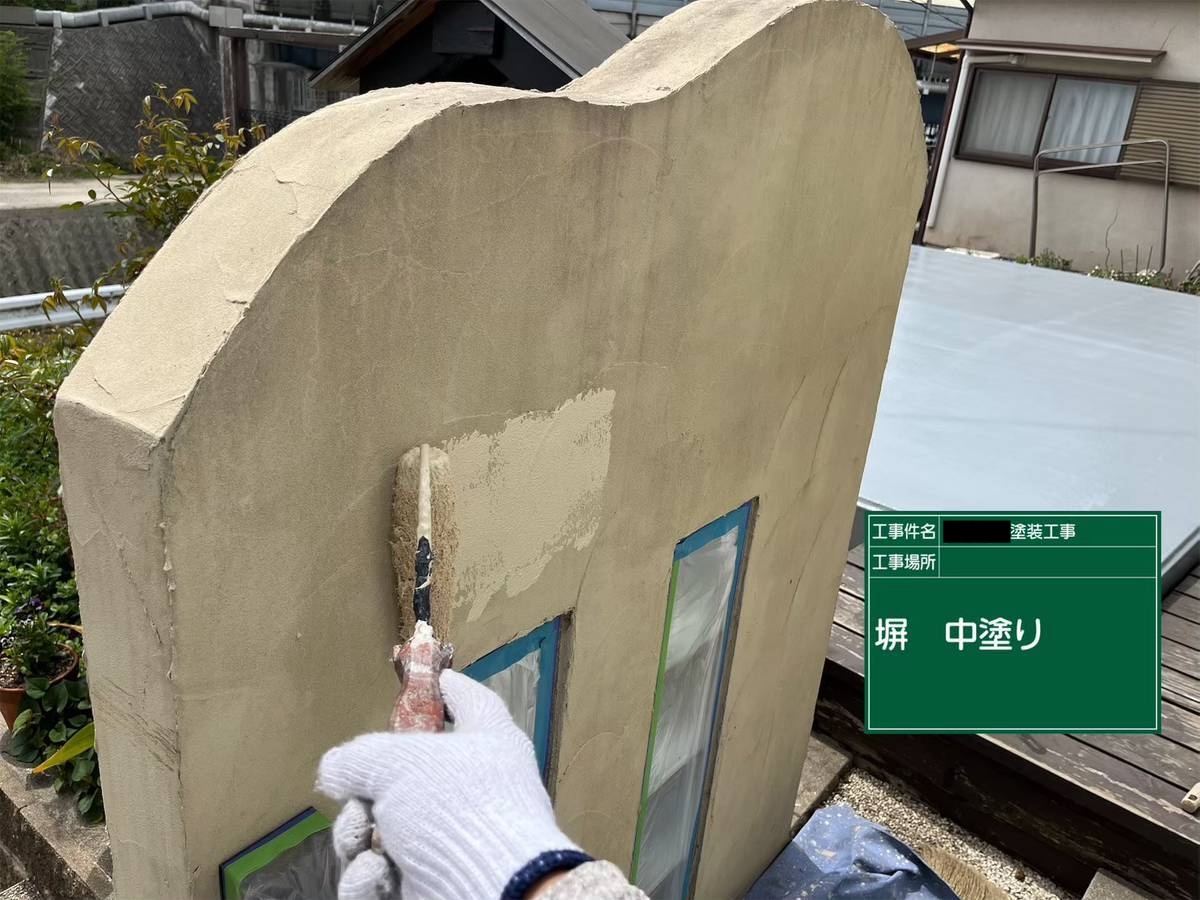 明石市　塀の塗装＆ガレージ屋根の防水が完了！自然災害鑑定士が仕上げた安心の現場！