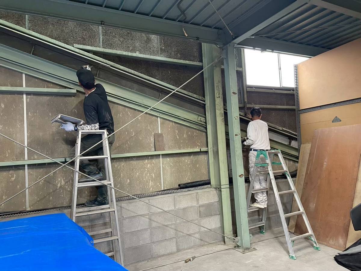 姫路市　工場　上塗り