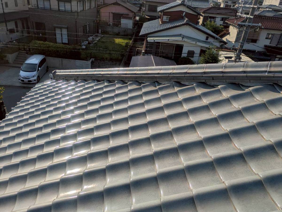 加古川市 屋根修理 評判の和瓦屋根、棟積み直し工事で雨漏り解決