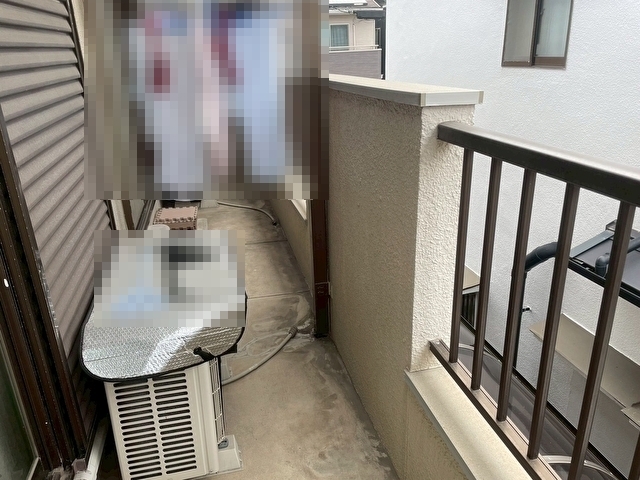 姫路市で防水工事を実施するベランダ現況