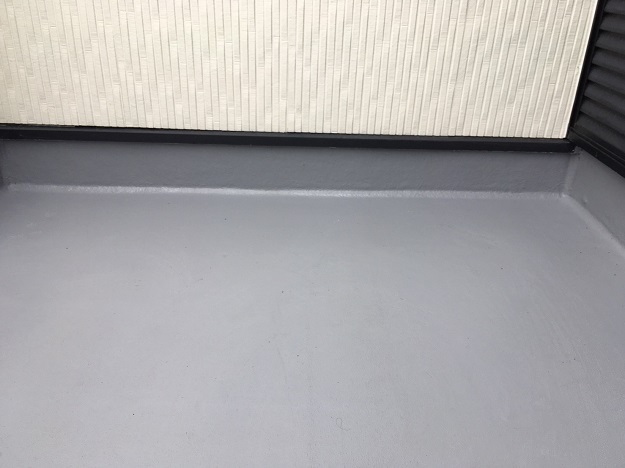 姫路市　ベランダ防水工事　完了