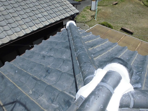 明石市　隅棟　積み直し