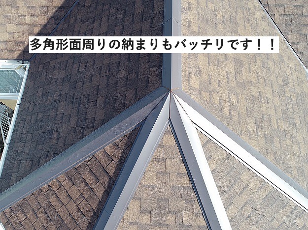 複雑な形状の屋根納め
