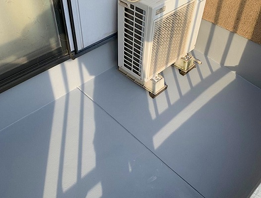 加古川市にて行ったベランダ防水工事完了写真