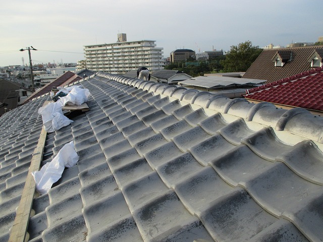 いぶし瓦屋根メンテナンス完了