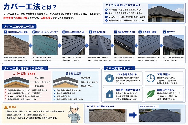 加古川市　カバー工法　説明