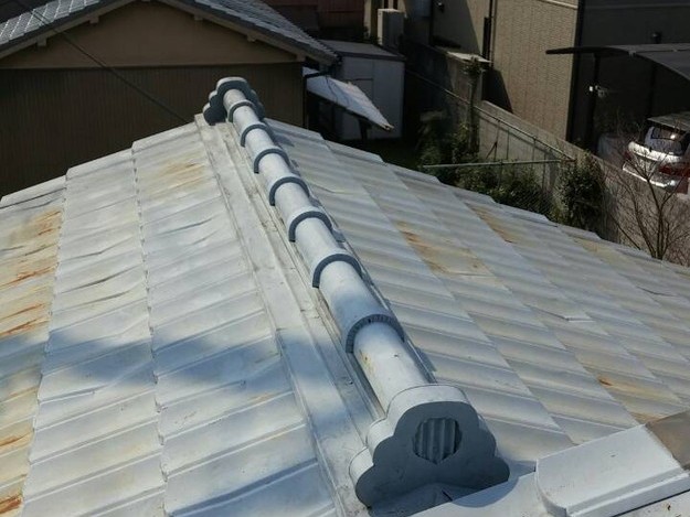 姫路市　葺き替え　金属屋根