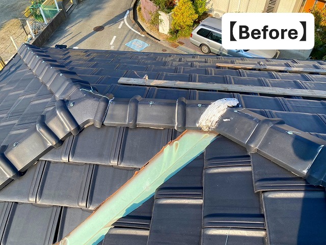 高砂市　陶器製平板瓦屋根