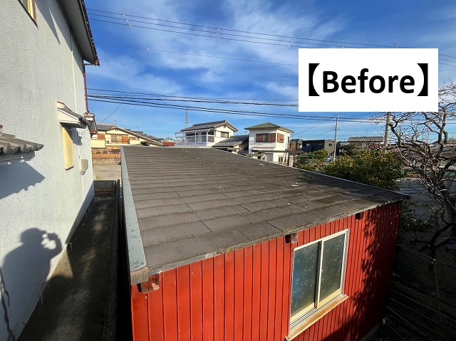 姫路市にて葺き替え工事を行ったスレート屋根