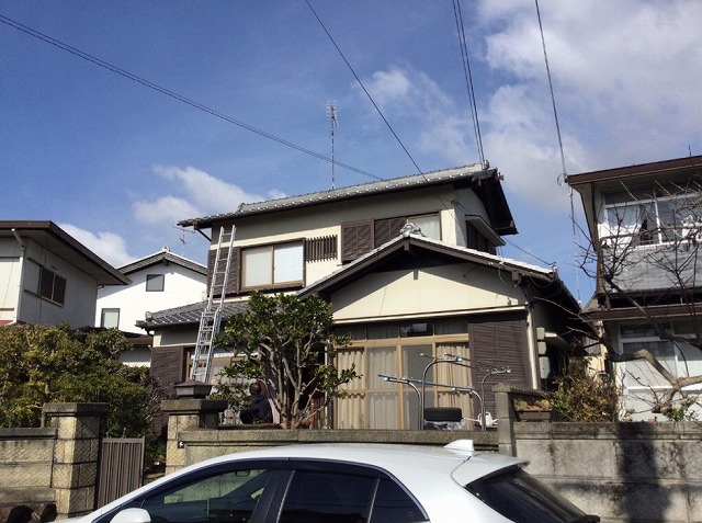 高砂市の和瓦屋根全景