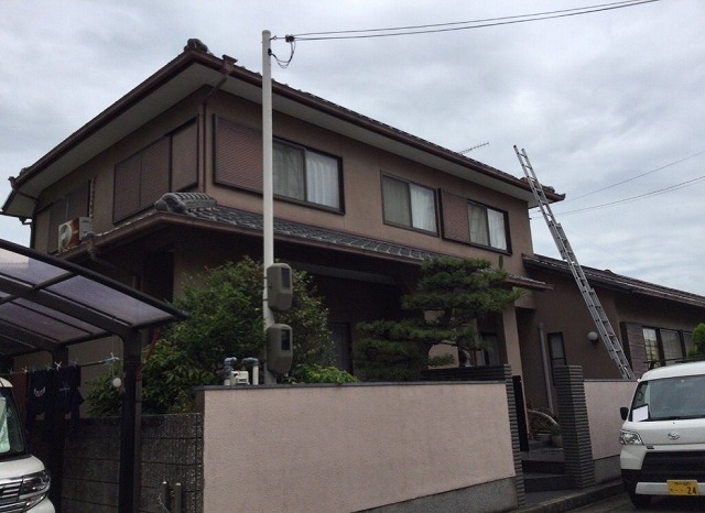 高砂市の和瓦屋根全景