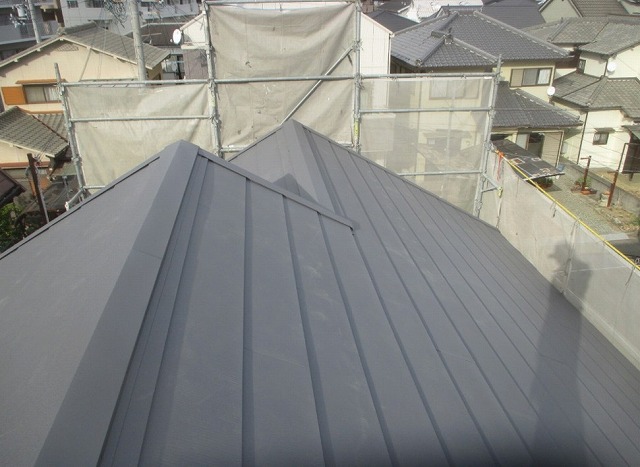 高砂市　棟板金の施工後