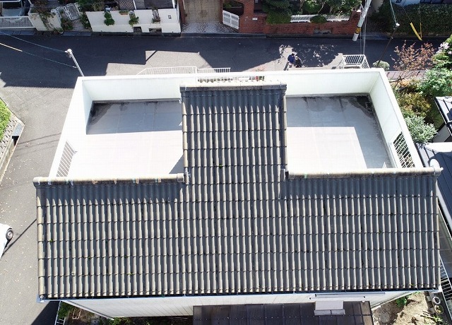高砂市　ドローン撮影　S瓦屋根