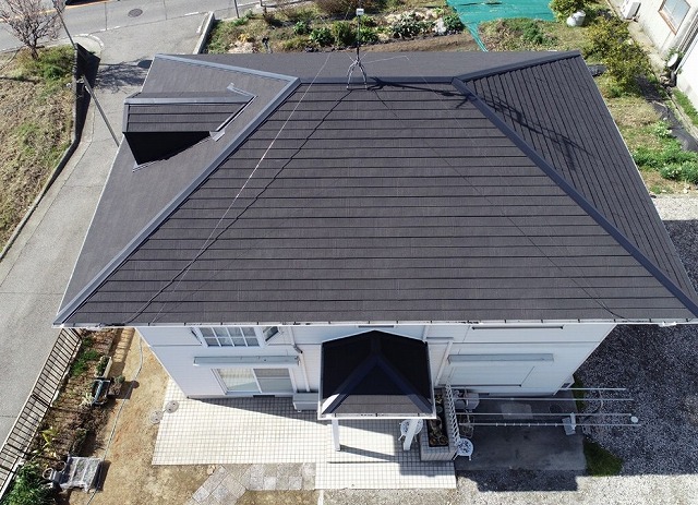 高砂市　屋根カバー　ディプロマットスター　施工後