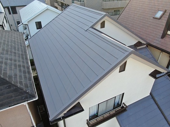 高砂市　屋根完成後の全景