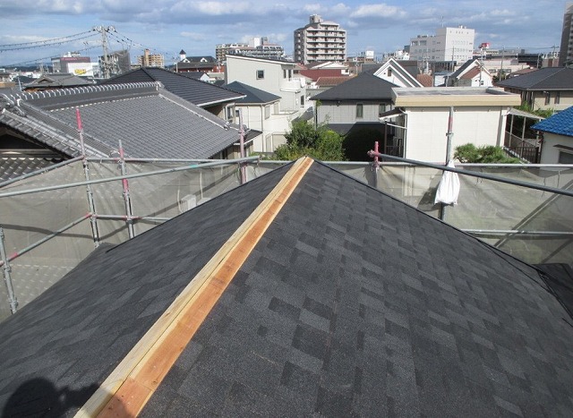 高砂市　貫板を設置した棟