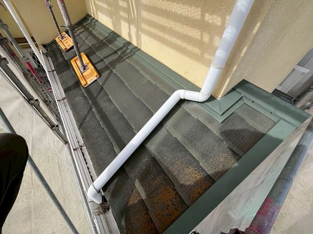 高砂市　施工前の下屋根状況