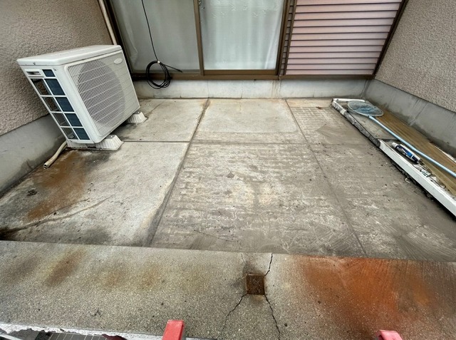 高砂市　床面クラックの確認