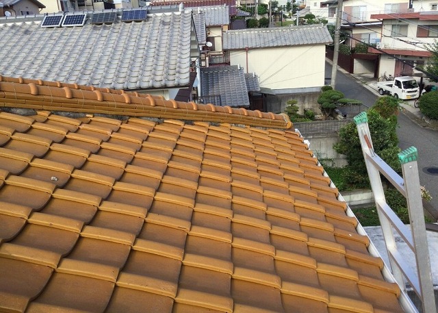 高砂市　棟まわりの和瓦屋根