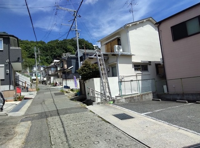 姫路市　はしごを設置した住宅外観